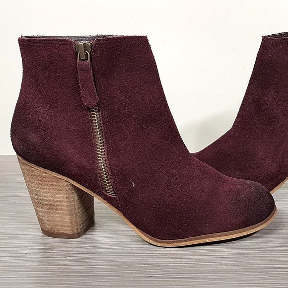BP. 'Trolley' Ankle Bootie, Wine Suede, Womens Size 6 & 11 - Picture 7 of 10